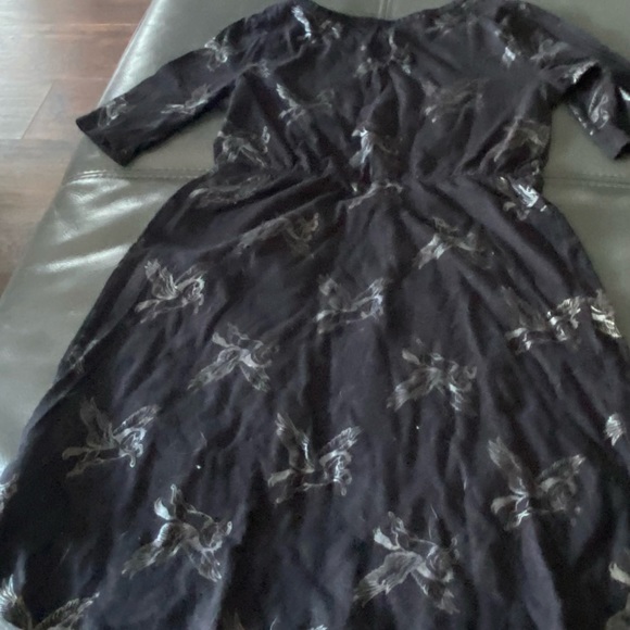 Black dress with golden unicorns on them - Picture 2 of 3